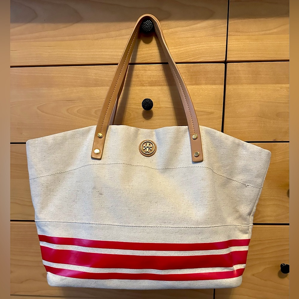 Tory Burch Stripe Theresa Tote